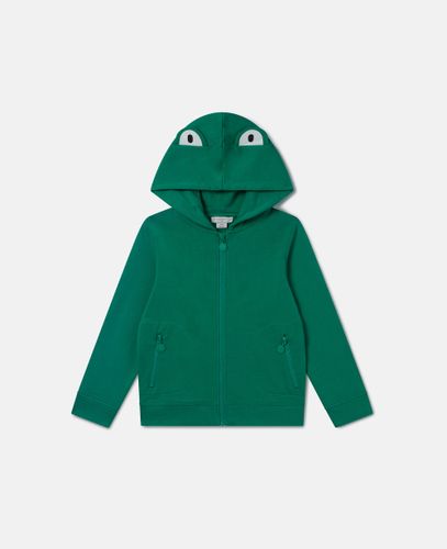 Felpa grafica con cappuccio e cerniera rana, , Taglia: 8 - Stella McCartney - Modalova