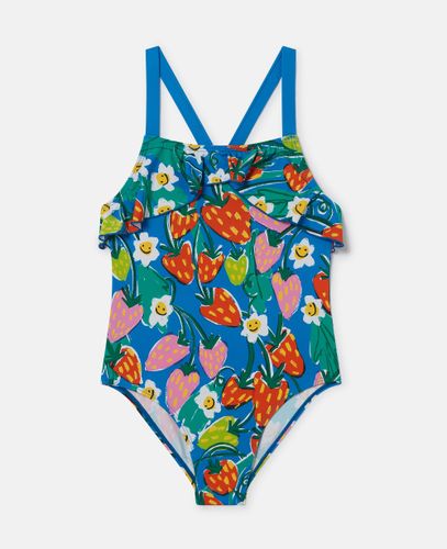 Costume da Bagno con Stampa Fragole, Donna, , Taglia: 8 - Stella McCartney - Modalova