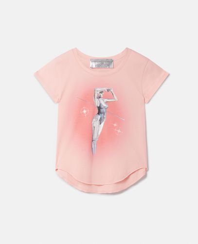 Baby-T-Shirt aus Biobaumwolle mit Sexy Robot-Motiv, Frau, , Größe: XS - Stella McCartney - Modalova