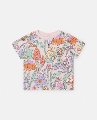 Woodland Print Crewneck T-Shirt, Woman, , Size: 6m - Stella McCartney - Modalova