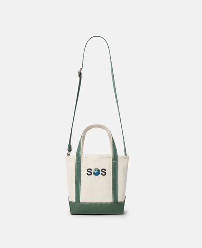 SOS Embroidered Small Tote Bag, Woman, / - Stella McCartney - Modalova