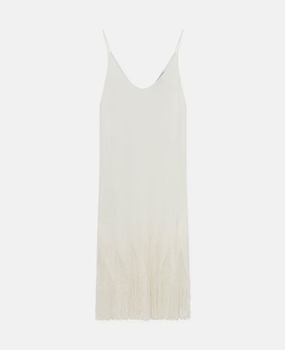 Abito Midi a Maglia Aperta con Frange, Donna, , Taglia: 46 - Stella McCartney - Modalova