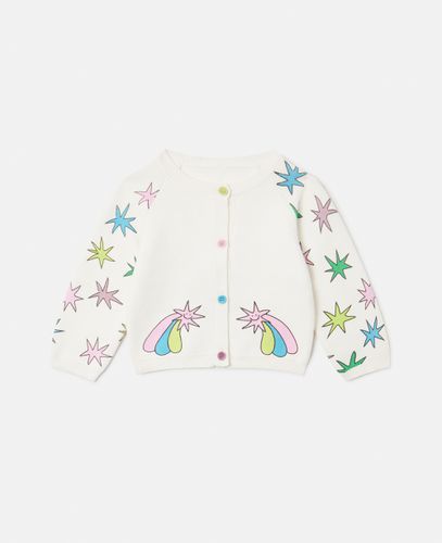 Cardigan in Maglia Stelle Luminose, Donna, , Taglia: 24m - Stella McCartney - Modalova