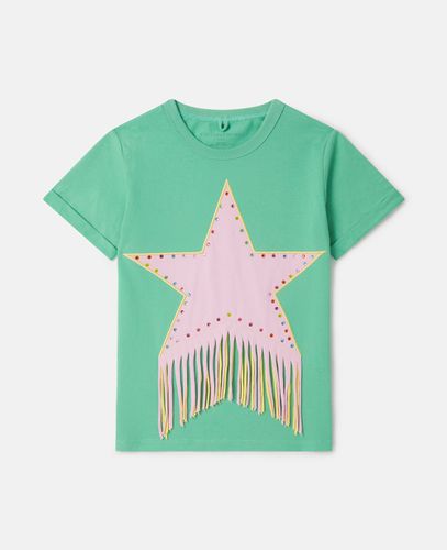Fringed Star T-Shirt, Woman, , Size: 3 - Stella McCartney - Modalova