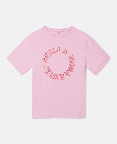 Medallion Logo T-Shirt, Woman, , Size: 14 - Stella McCartney - Modalova
