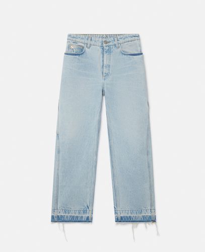 Jeans a vita media e gamba larga, Donna, , Taglia: 24 - Stella McCartney - Modalova