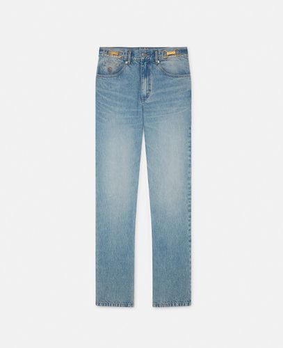 Jeans Affusolati a Vita Media Impreziositi da Fibbie, Donna, , Taglia: 25 - Stella McCartney - Modalova