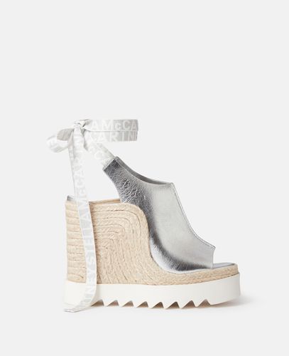 Espadrillas con Tacco Metallizzato Gaia, Donna, , Taglia: 40 - Stella McCartney - Modalova