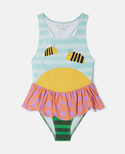Bumblebee Landscape Print Swimsuit, Woman, , Size: 12 - Stella McCartney - Modalova