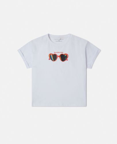 Sunglasses Graphic T-Shirt, Woman, , Size: 10 - Stella McCartney - Modalova