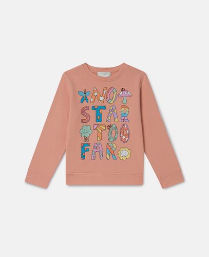 Woodland Lettering Crewneck Sweatshirt, , Size: 10 - Stella McCartney - Modalova