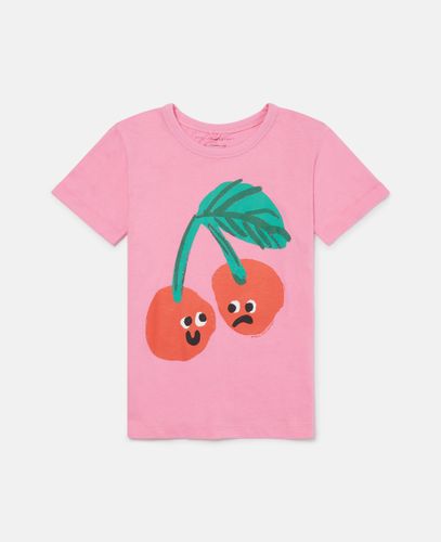 Cherry Graphic T-Shirt, , Size: 12 - Stella McCartney - Modalova