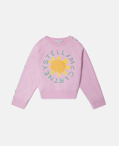 Logo Sunshine Sweatshirt, Woman, , Size: 14 - Stella McCartney - Modalova