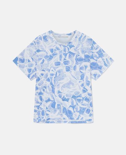 Kastenfoermiges T Shirt mit Sonnenbrillen Print, Frau, , Größe: M - Stella McCartney - Modalova