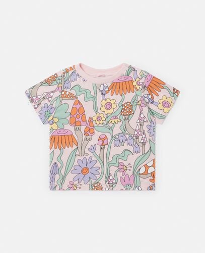 Woodland Print Crewneck T-Shirt, Woman, , Size: 3m - Stella McCartney - Modalova