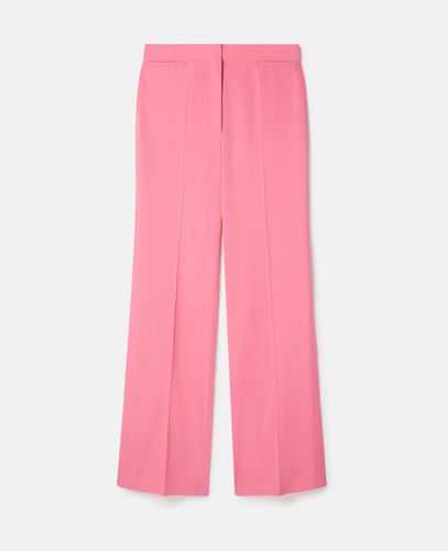 Pantaloni sartoriali in flanella di lana, Donna, , Taglia: 38 - Stella McCartney - Modalova