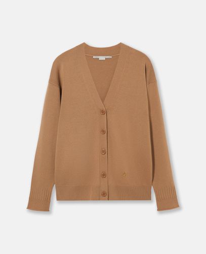 Cardigan a Maniche Lunghe con Scollo Rotondo, Donna, , Taglia: XS - Stella McCartney - Modalova