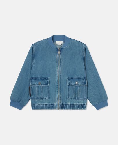 Denim Bomber Jacket, Donna, , Taglia: 10 - Stella McCartney - Modalova