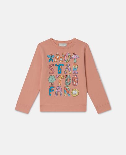 Woodland Lettering Crewneck Sweatshirt, Woman, , Size: 3 - Stella McCartney - Modalova