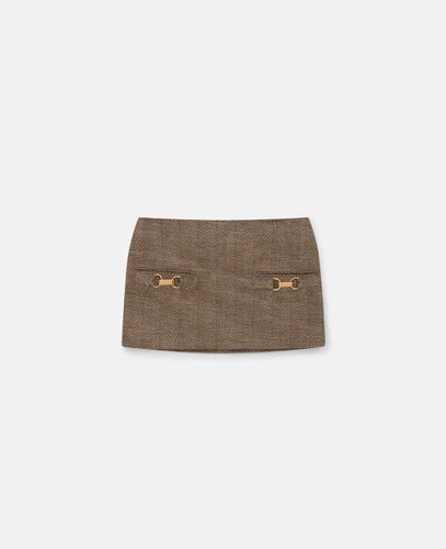 Clasp-Embellished Mid-Rise Mini Skirt, Woman, , Size: 44 - Stella McCartney - Modalova