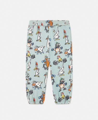 Jogginghose mit Tier-Print, Frau, , Größe: 4 - Stella McCartney - Modalova