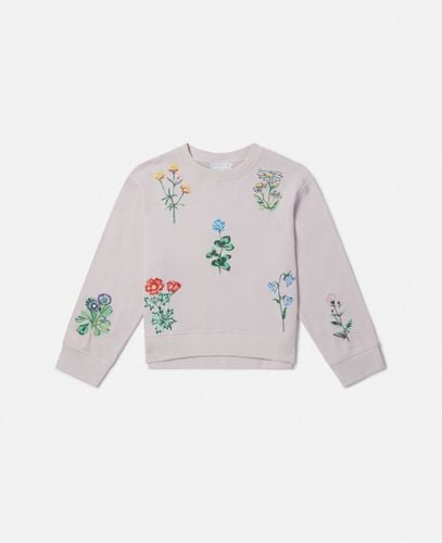 Felpa con fiori ricamati, Donna, , Taglia: 4 - Stella McCartney - Modalova