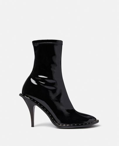 Ryder Lacquered Stiletto Ankle Boots, Woman, , Size: 39h - Stella McCartney - Modalova