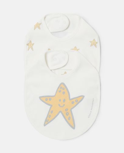 Pack of Smiling Stella Star Print Bibs, Donna, / - Stella McCartney - Modalova