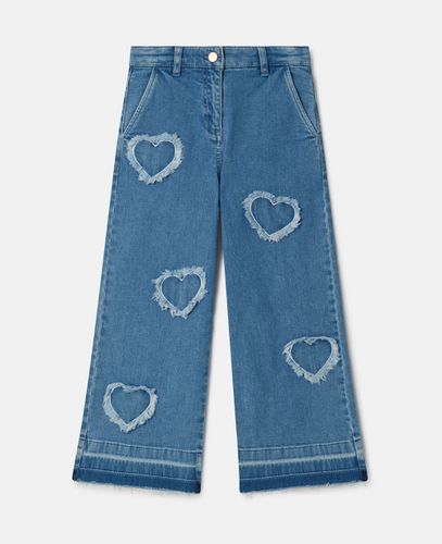Jeans elasticizzati con toppa a cuore sfrangiata, , Taglia: 10 - Stella McCartney - Modalova