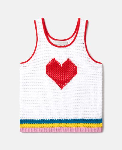 Heart Crocheted Tank Top, , Size: 3 - Stella McCartney - Modalova