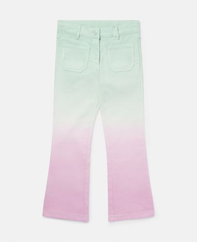 Ombré Patch Pocket Straight Leg Jeans, Donna, , Taglia: 3 - Stella McCartney - Modalova