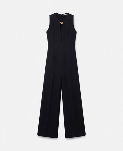 Rueckenfreier Jumpsuit mit Ketten, Frau, , Größe: 44 - Stella McCartney - Modalova