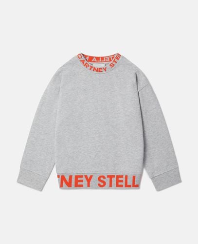 Logo Tape Sweatshirt, Donna, , Taglia: 4 - Stella McCartney - Modalova