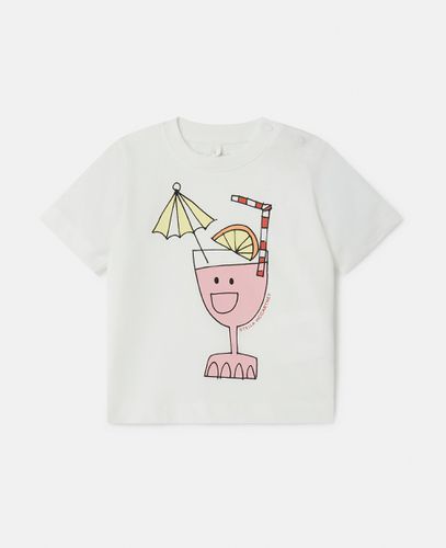 Summer Cocktail Motif T-Shirt, Woman, , Size: 12m - Stella McCartney - Modalova