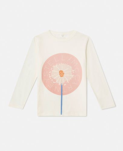 Maglietta a Maniche Lunghe con Grafica Floreale, Donna, , Taglia: 3 - Stella McCartney - Modalova