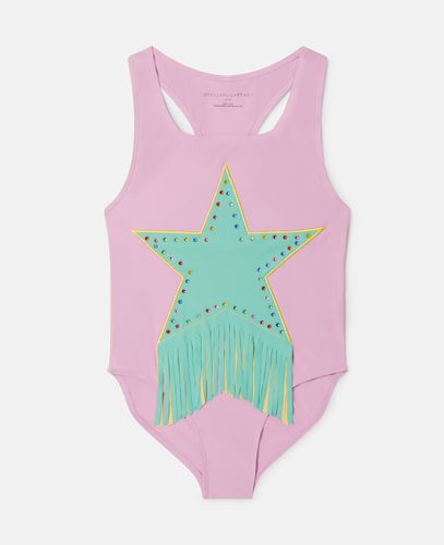 Costume da bagno stella con frange, Donna, , Taglia: 4 - Stella McCartney - Modalova