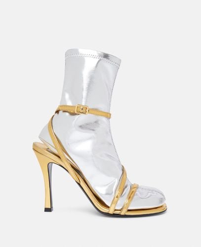 Double-Chromatic Sock-Effect Heeled Boots, Woman, / , Size: 36 - Stella McCartney - Modalova