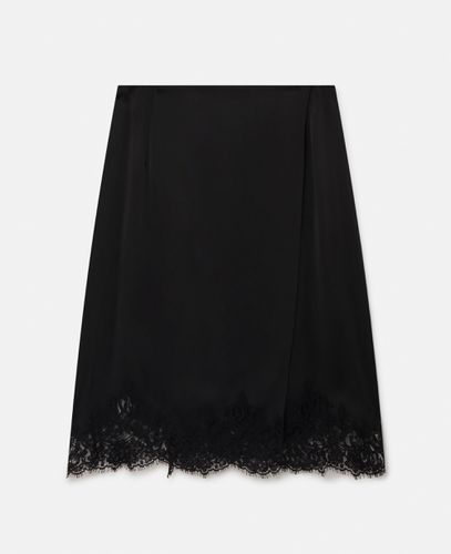 Lace Satin Midi Skirt, Woman, , Size: 36 - Stella McCartney - Modalova