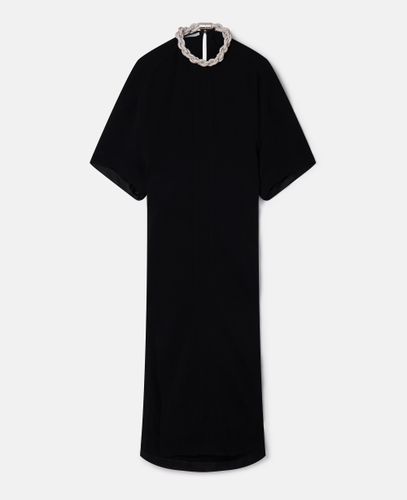 Falabella Maxikleid mit Kristallkette, Frau, , Größe: 42 - Stella McCartney - Modalova