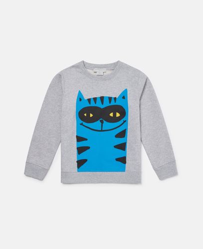 Felpa con Grafica Gatto, , Taglia: 8 - Stella McCartney - Modalova