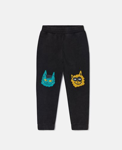 Pantaloni Sportivi con Grafica Gatti, Donna, , Taglia: 10 - Stella McCartney - Modalova