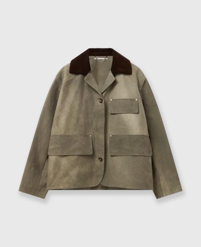 Corduroy Collar Aged Jacket, Woman, , Size: 38 - Stella McCartney - Modalova