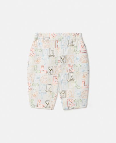 Lettering Print Trousers, Woman, , Size: 12m - Stella McCartney - Modalova