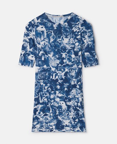 Animal Forest Print Mini Dress, Woman, , Size: XS - Stella McCartney - Modalova