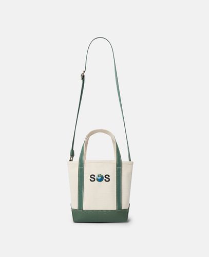 SOS Embroidered Small Tote Bag, Donna, / - Stella McCartney - Modalova