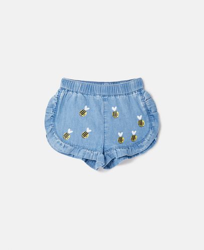 Bumblebee Embroidery Denim Shorts, Donna, , Taglia: 12m - Stella McCartney - Modalova