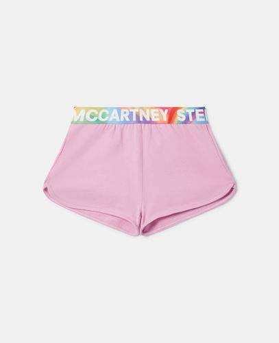 Logo Tape Shorts, Donna, , Taglia: 4 - Stella McCartney - Modalova