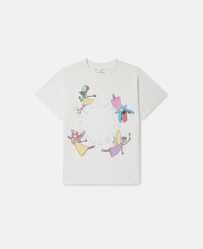 Fairies Print Crewneck T-Shirt, Woman, , Size: 3 - Stella McCartney - Modalova