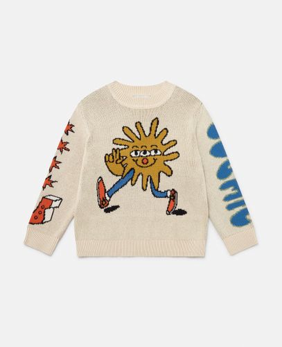 Cosmic Cowboy Knitted Graphic Jumper, Woman, , Size: 3 - Stella McCartney - Modalova