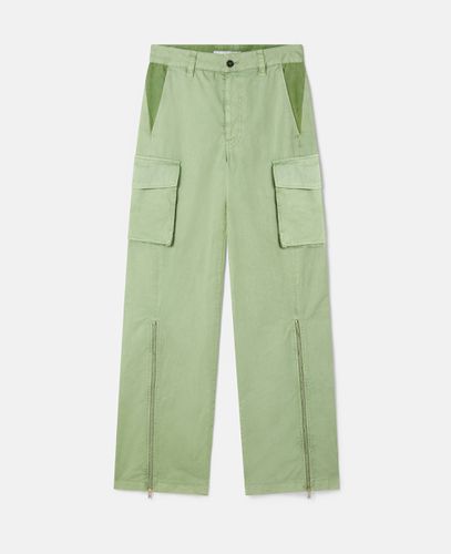 Organic Cotton Cargo Trousers, Woman, , Size: 42 - Stella McCartney - Modalova